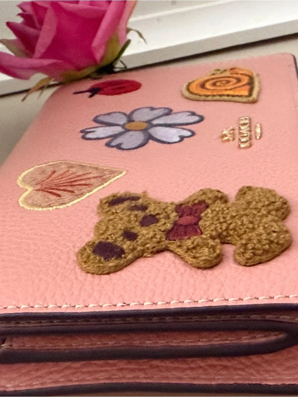 Coach pink leather